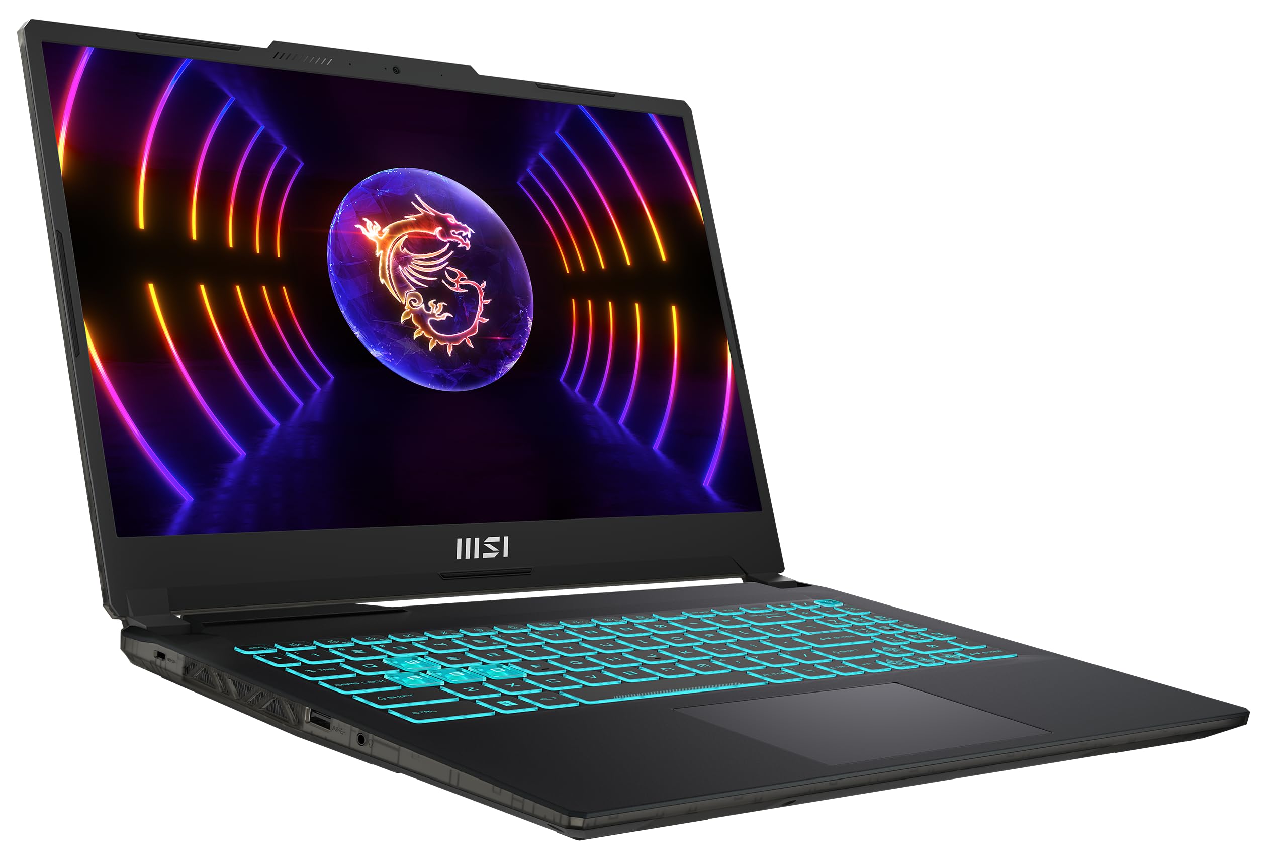 MSI Cyborg 15 A13VE-863 Laptop gamingowy 15,6″ Full HD 144 Hz, Intel Core i5-13420H, NVIDIA GeForce RTX 4050, 16 GB DDR5, 512 GB SSD, Windows 11 Home, klawiatura QWERTZ, czarny/przezroczysty