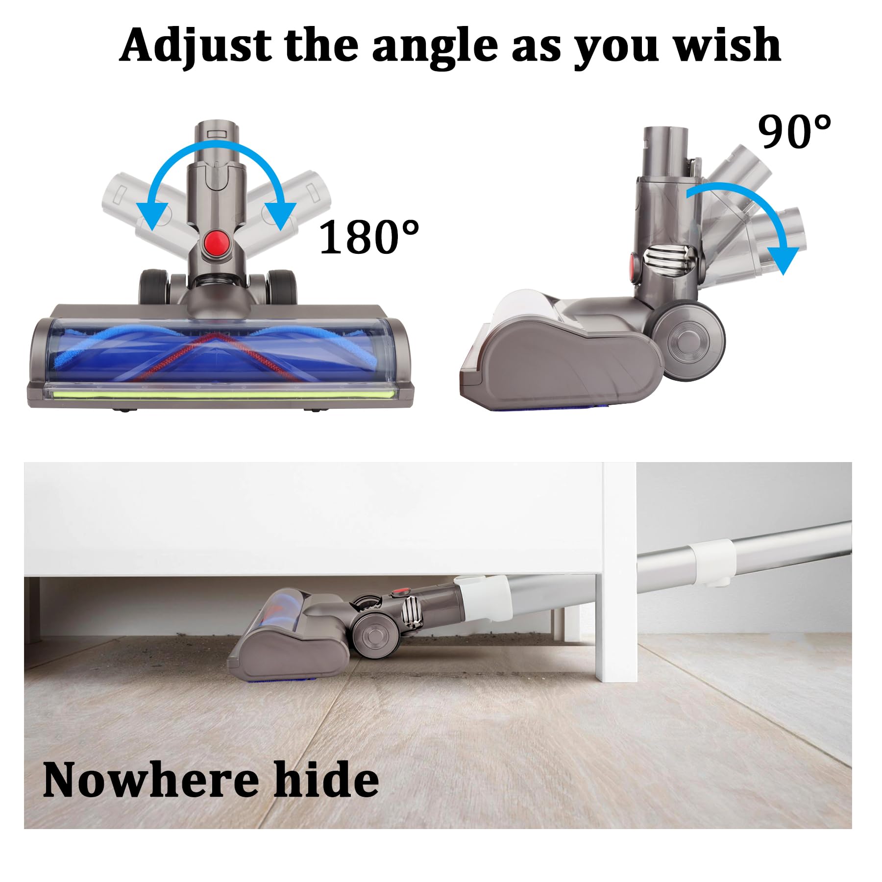 Replacement Cleaner Head Attachment for Dyson V6, DC58, DC59, DC61