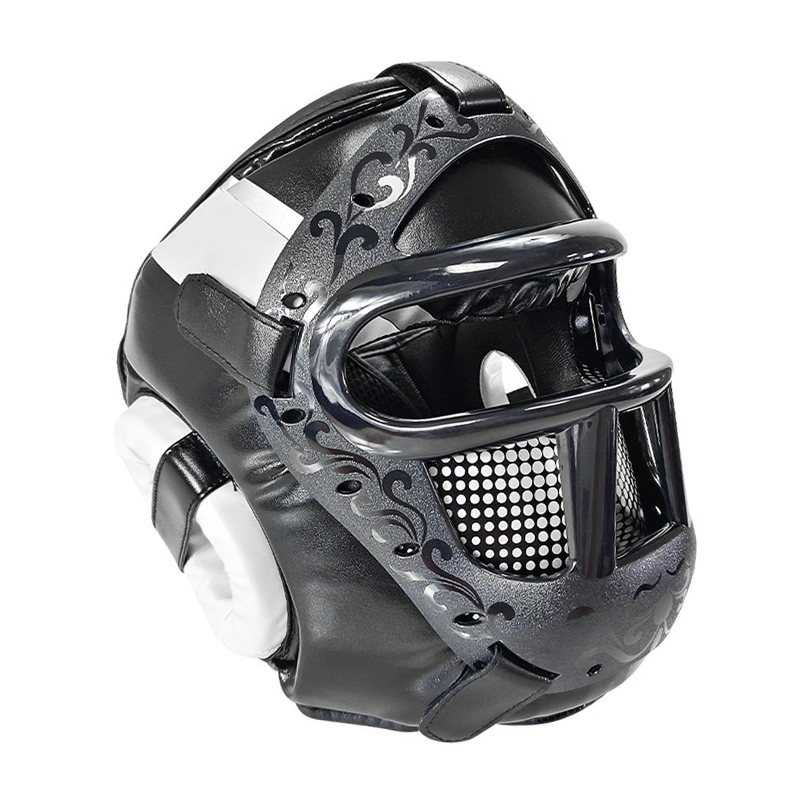 Casco da allenamento per kickboxing, taekwondo, boxe, karate | traspirante, cappello sportivo, sparring, grappling, MMA, arti marziali, boxe, hollow out