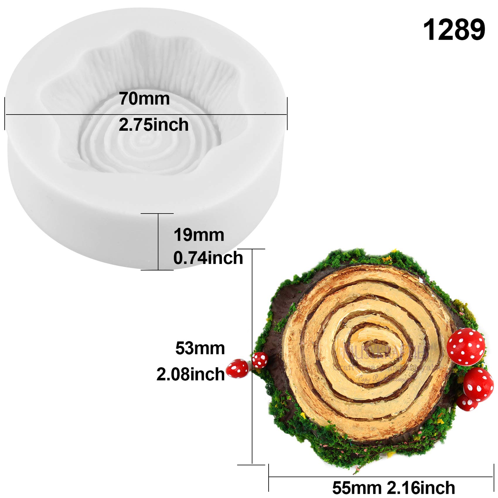 Musykrafties Moule En Silicone Pour Pot De Fleurs Architectural, Petite Maison, Résine époxy, Béton, Argile, Succulente, Cendrier, Diorama, Jardin Miniature Bonsaï Géant 8,4 X 3 Cm