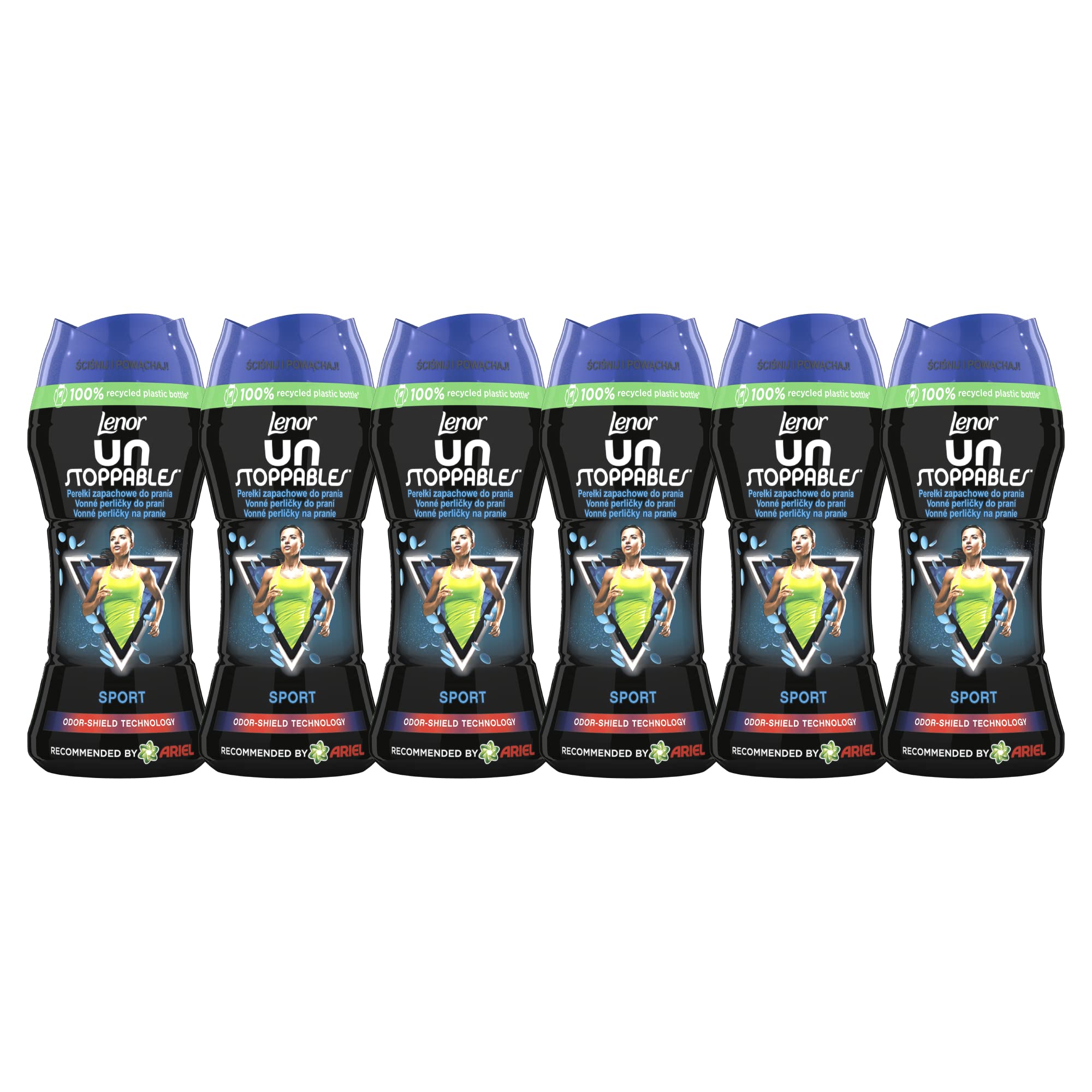 Lenor Unstoppables Sport Wzmacniacz zapachu stosowany podczas prania, 210g, zapewnia intensywną świeżość aż do następnego prania x6