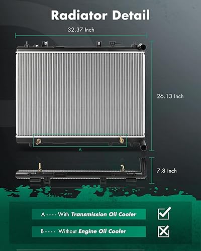 Miniatura 370 de SCITOO Radiador 2990 para Honda 2008-2012 para Accord 2.4L 2012-2015 para Honda para Crosstour 2.4L