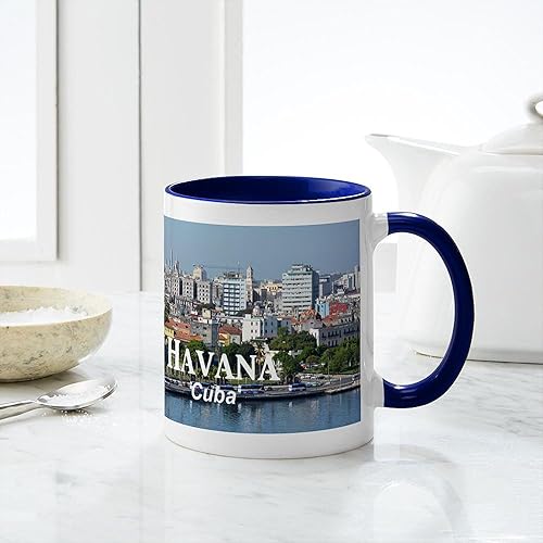 Miniatura 6 de CafePress Havana (Cuba) Taza de café de cerámica de 11 oz (11.0 fl oz)
