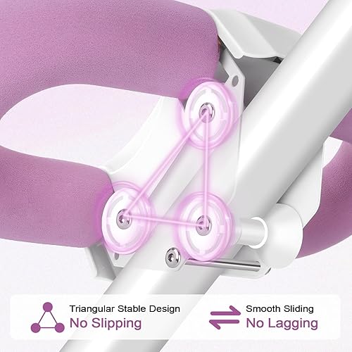 Miniatura 7 de Máquina de abdominales, máquina de entrenamiento abdominal ajustable para gimnasio en casa, equipo de entrenamiento de abdominales plegable con