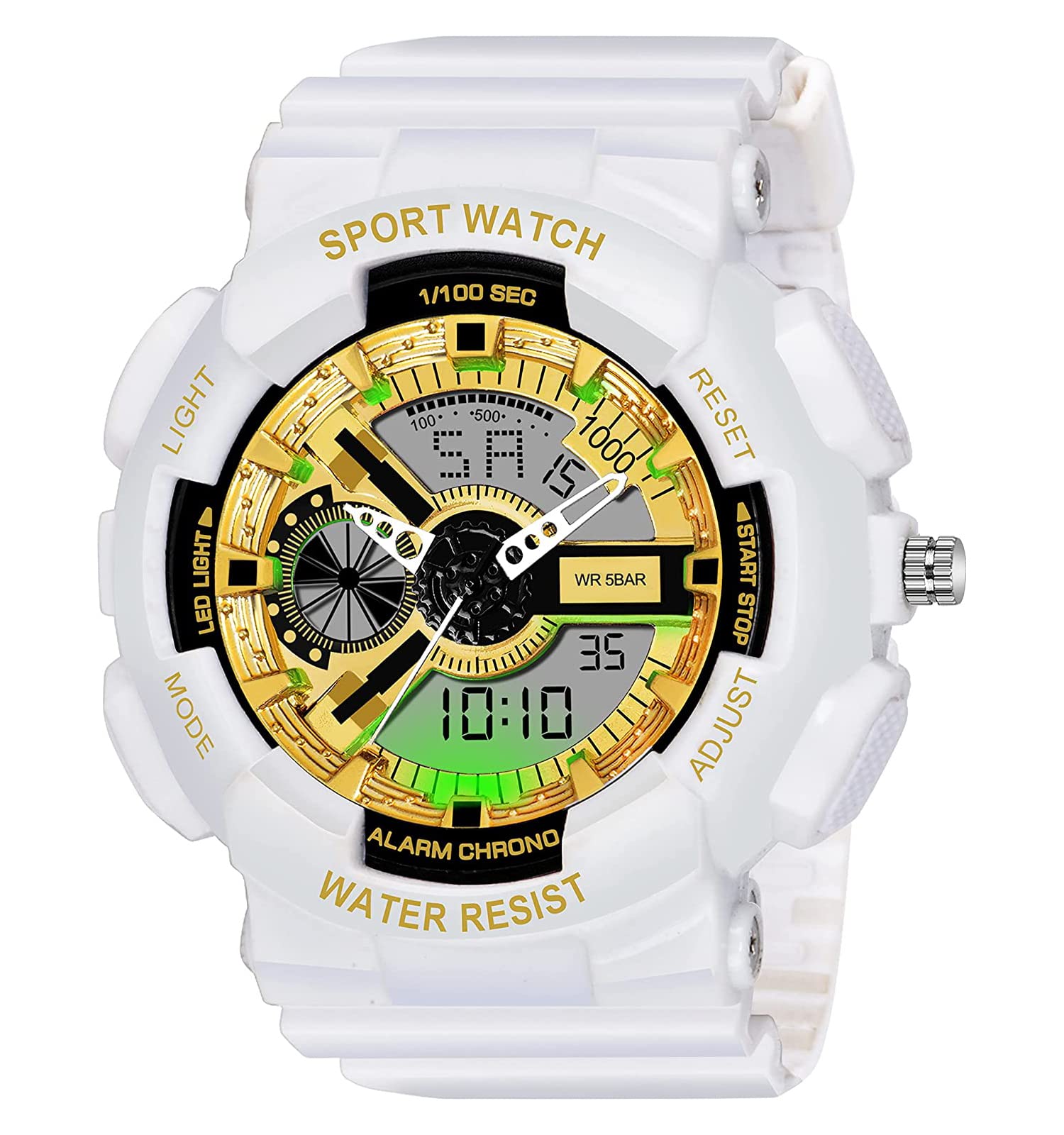 EDINARO Analog-Digital Sports Wrist Watch with Calendar (Time, Day & Date), Back Light, Multifunction, Multi-Time Zone, WaterResistant, Stopwatch for Men and Boys. (B0B1517TL1) Amazon Price History, Amazon Price Tracker