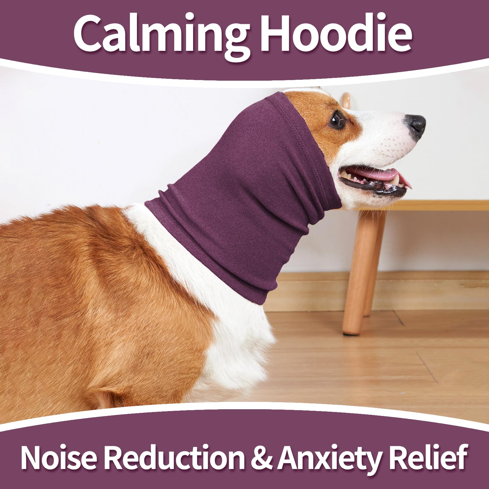 Happy Hoodie Calming Band - Pacote 2 Tamanhos Para Cães E Gatos