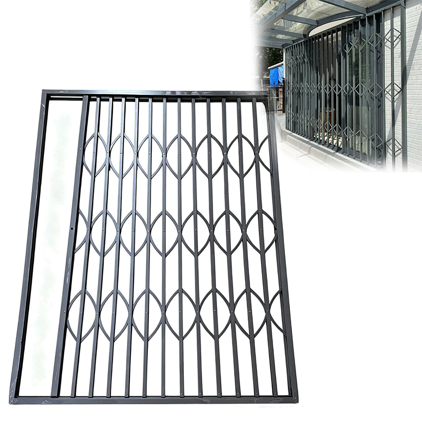 Inferriate per Finestre 50 60 80 105 120Cm Grata Sicurezza Antiruggine