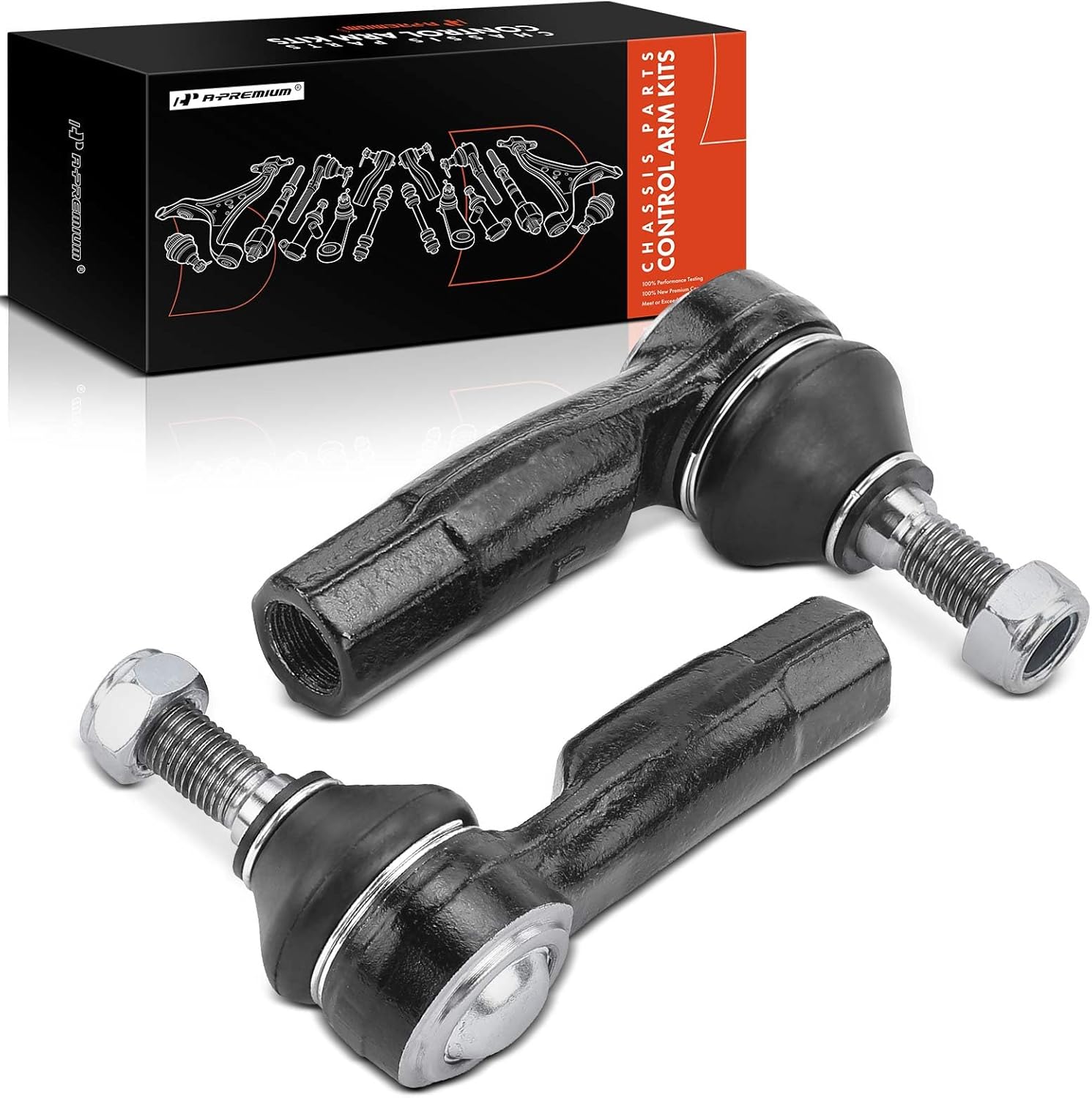 A-Premium 2 extremos de barra de acoplamiento exteriores delanteros, compatibles con Volkswagen Jetta, Passat, Golf (R & Alltrack y SportWagen),