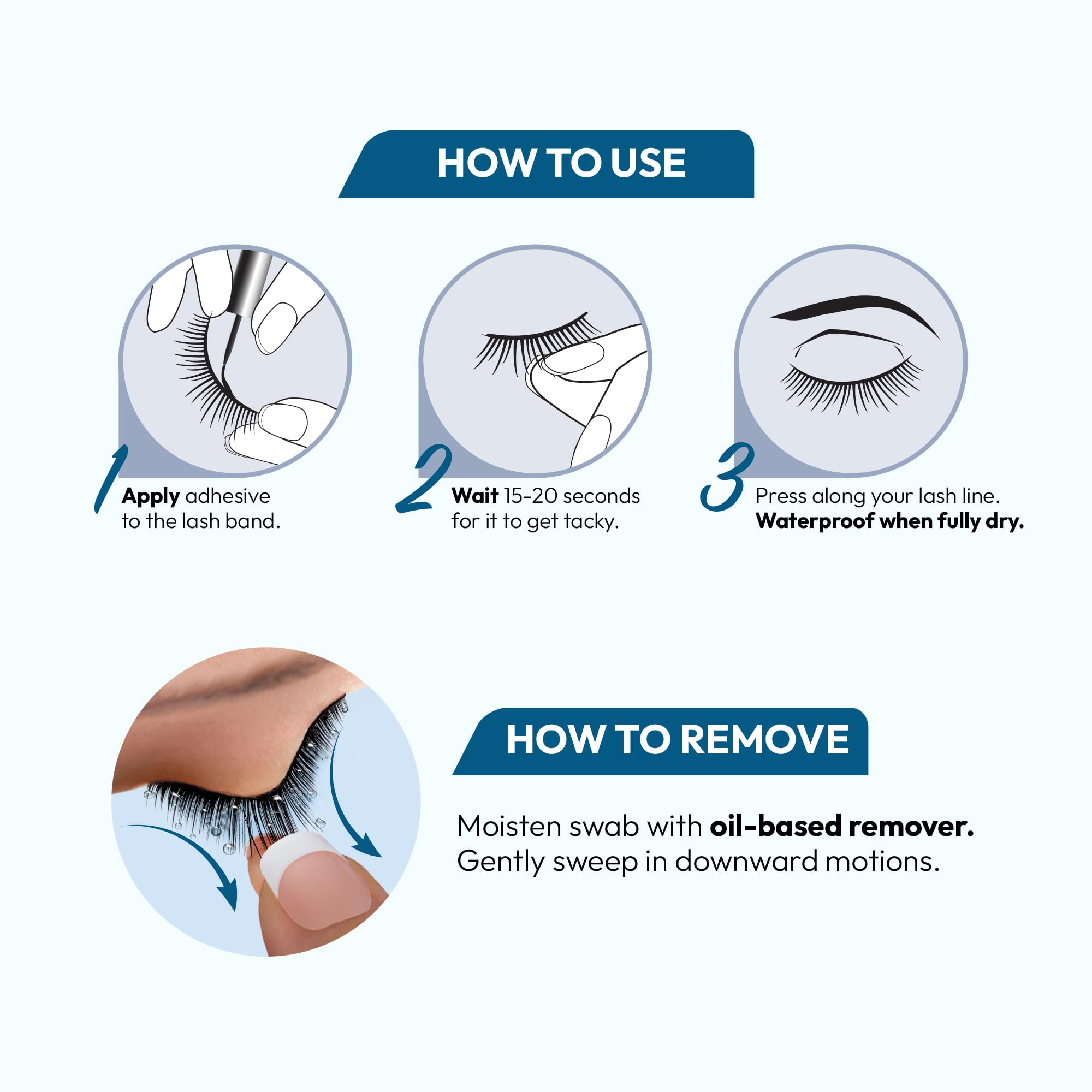 i-ENVY Super Strong Waterproof Clear Eyelash Adhesive, Long Lasting Sweat & Tear Proof Lash Glue for Eyelash Extensions, All Day Hold Durable Brush-On (Waterproof, 1 Pack (1 Count))