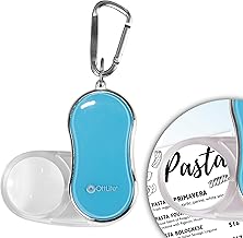 Pocket LED Magnifier w/Carabiner Clip, Light Blue, Retail