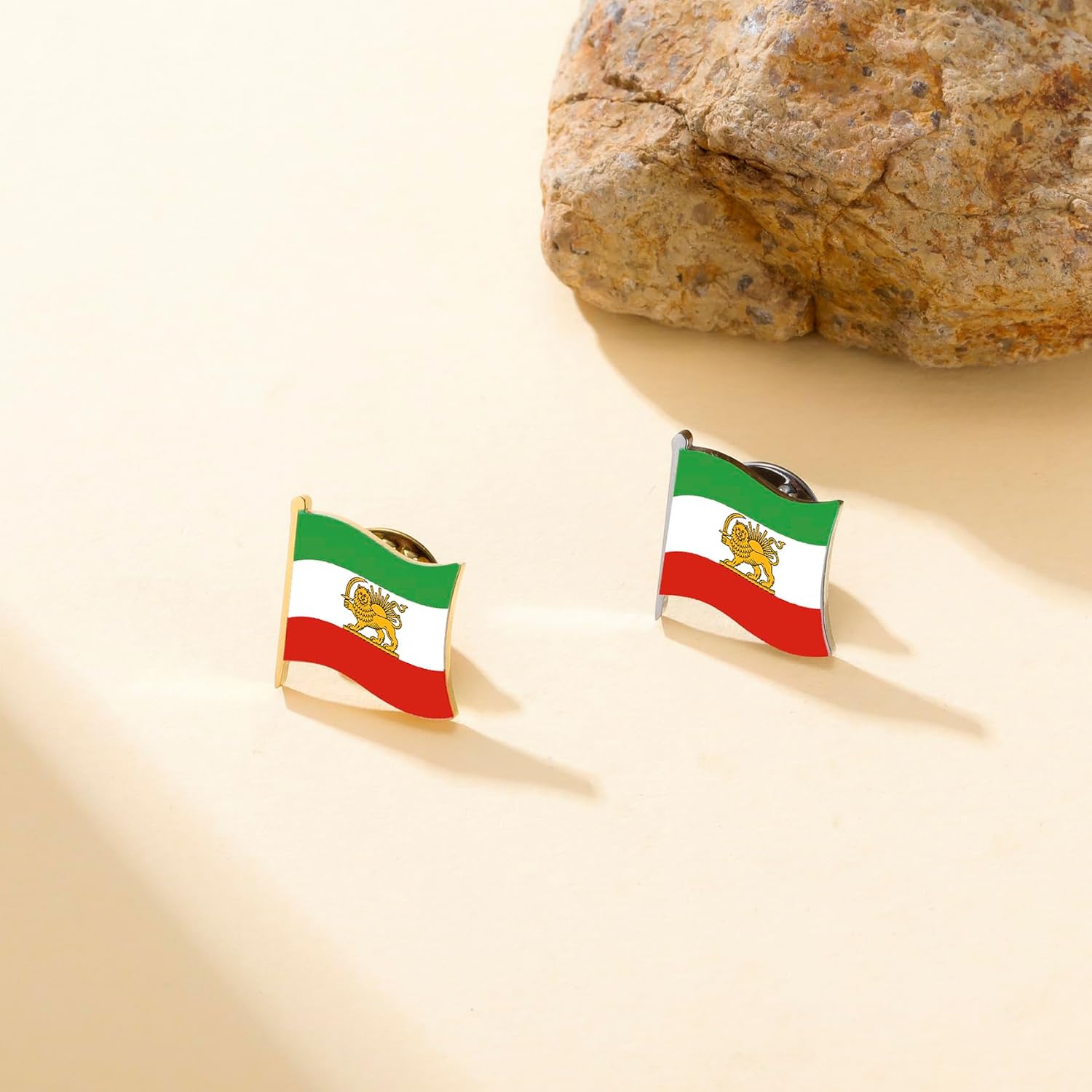 Iran Flag Pin Bulk Stainless Stell Old Persian Iranian Map Lapel Brooch Heritage Jewelry Clothes Accessories Souvenir Series Badge Gifts for Women Men image 5