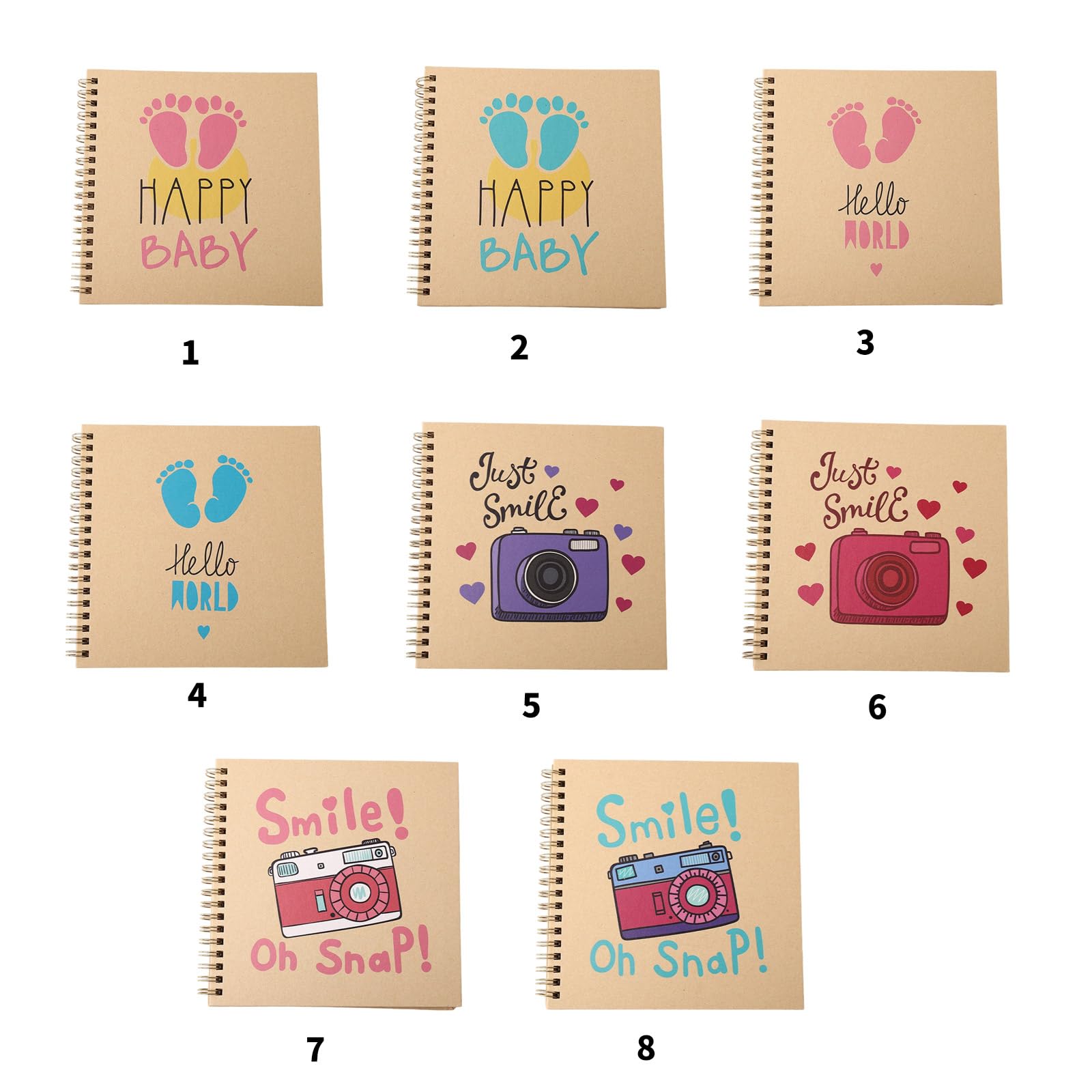 Album dei ricordi per bambini, per attività precoci, con carta sicura e pagine creative, album per il primo anno