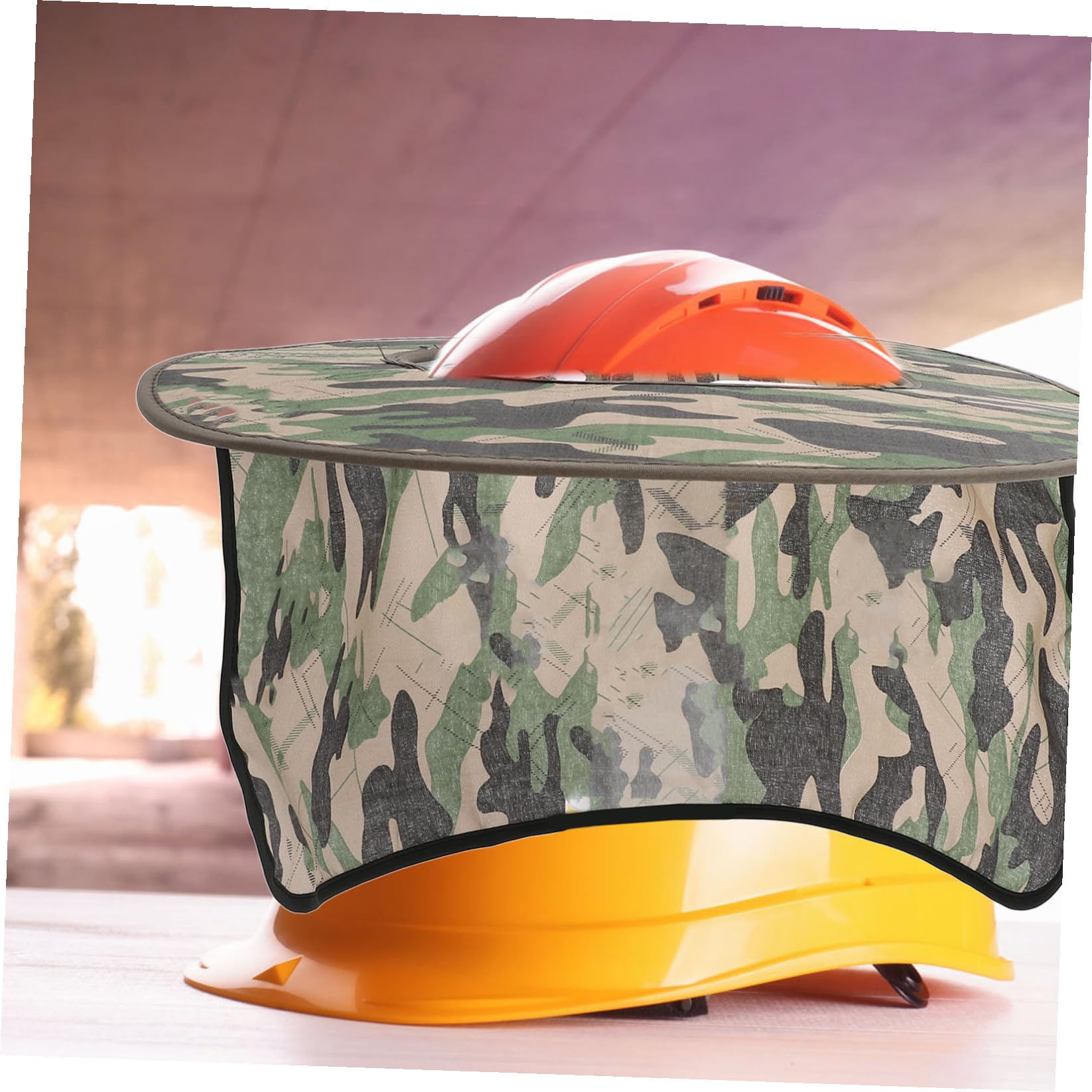GALPADA Sombrero de Seguridad con Solar para Casco de Construcción Protección UV Accesorio Transpirable y Reflectante para Actividades y Construcción
