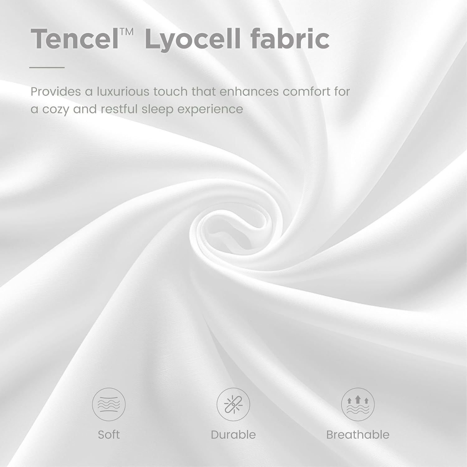 Sophia & William Tencel Lyocell Bed Comforter Queen, Cooling Lightweight All-Season Fluffy Comforter Queen, Quilted Duvet Insert