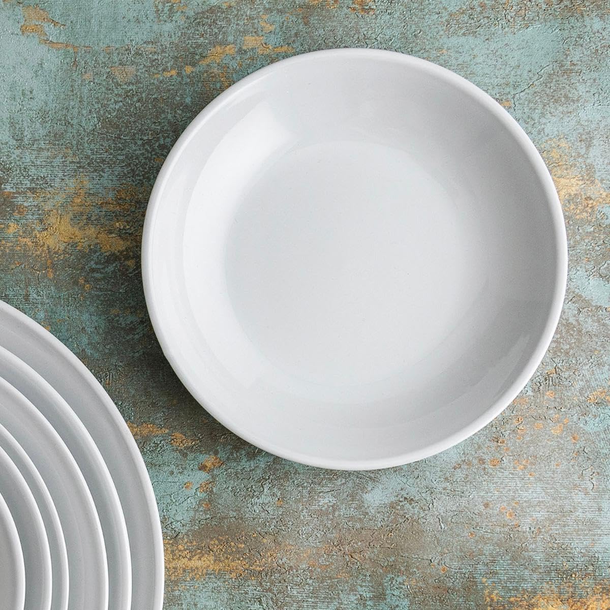 Bidasoa Glacial Coupe Vajilla 18 Piezas Porcelana Blanca Coupe 18 Piezas - 6 Personas Porcelana Apto Microondas