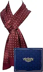 Cachecol masculino moderno, cachecol luxuoso para homens, cachecol de pescoço longo, presente, 28 x 167 cm, cachecol de seda de amoreira para homens