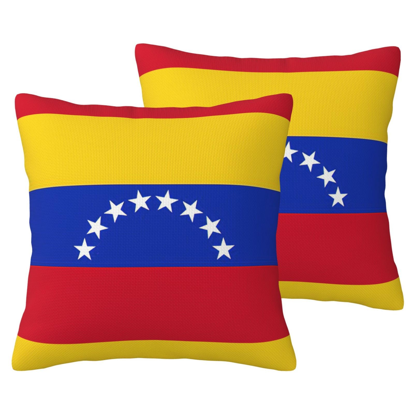 Housse de coussin Venezuela lot de 2 taies décoratives pour canapé de salon