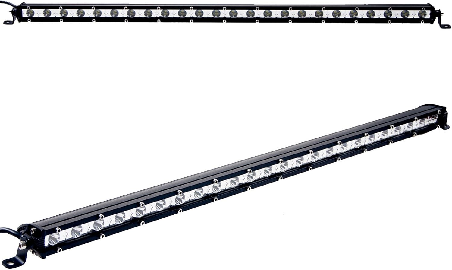 Larcolais 2PC 26 INCH 72W LED Slim Light Bar Spot Beam For