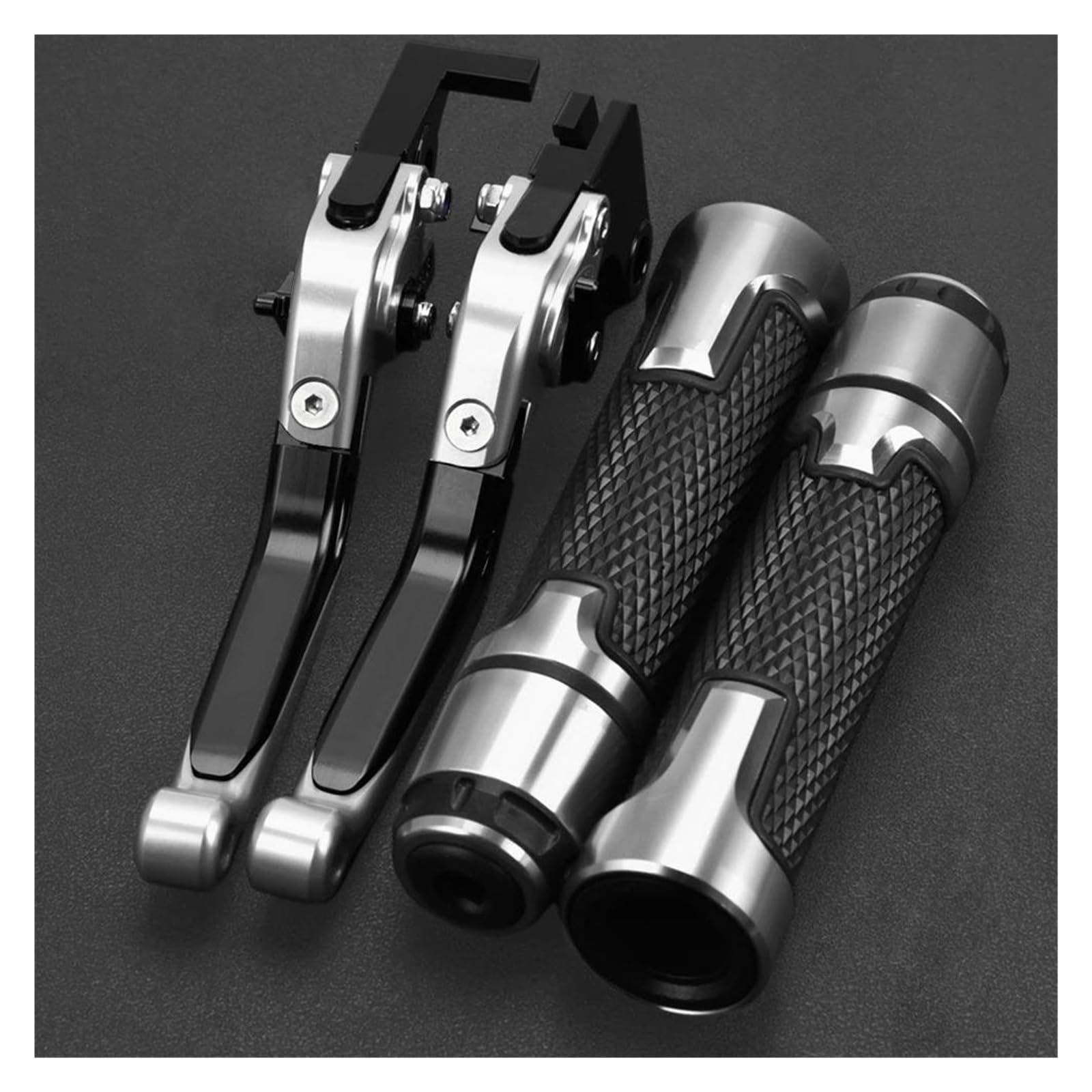 USQBUZHHK Brake Clutch Lever Motorcycle Brake Clutch Levers Handlebar Grips for YZFR6 YZF R6 2005-2015(A8)