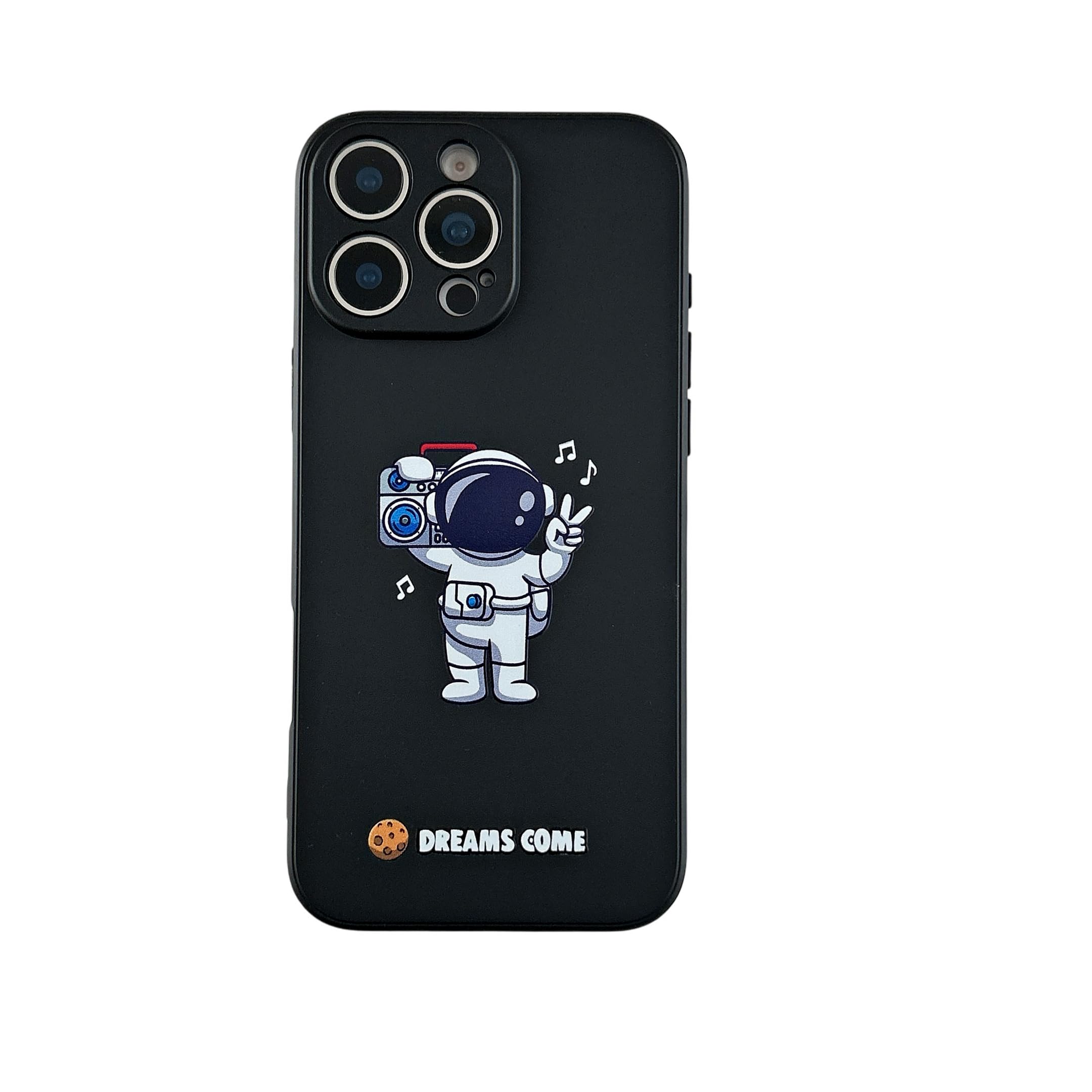 Yonds Queen Bonita funda para iPhone 11 Pro, diseño de astronauta espacial planeta espacial cohete funda protectora de TPU suave a prueba de golpes (iPhone 11 Pro, audio)