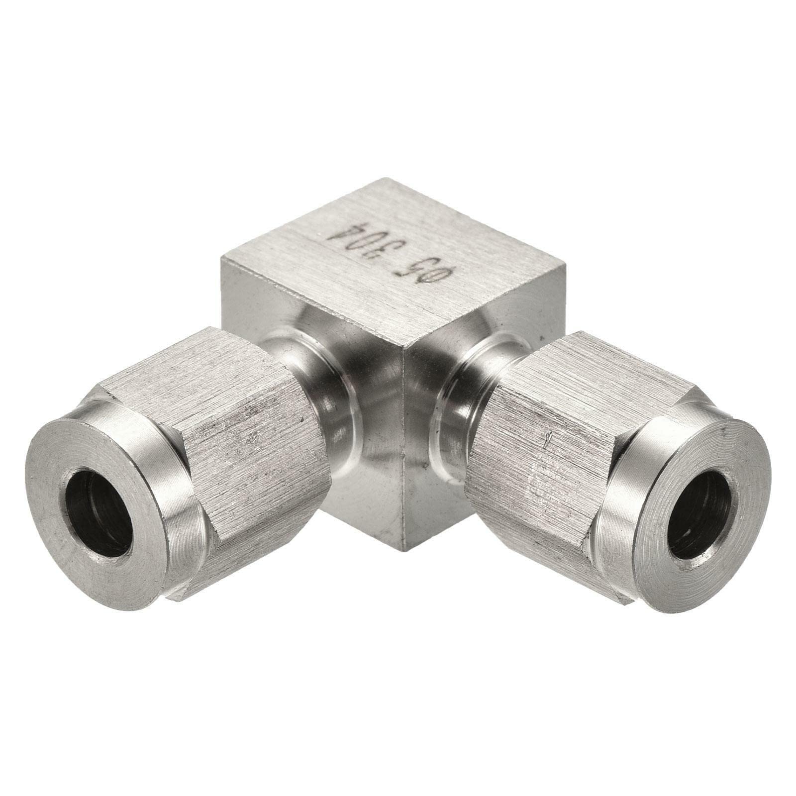 Tool parts Compression Tube Fitting 5mm To 5mm OD Tube for Union Elbow 90 Degree Connector