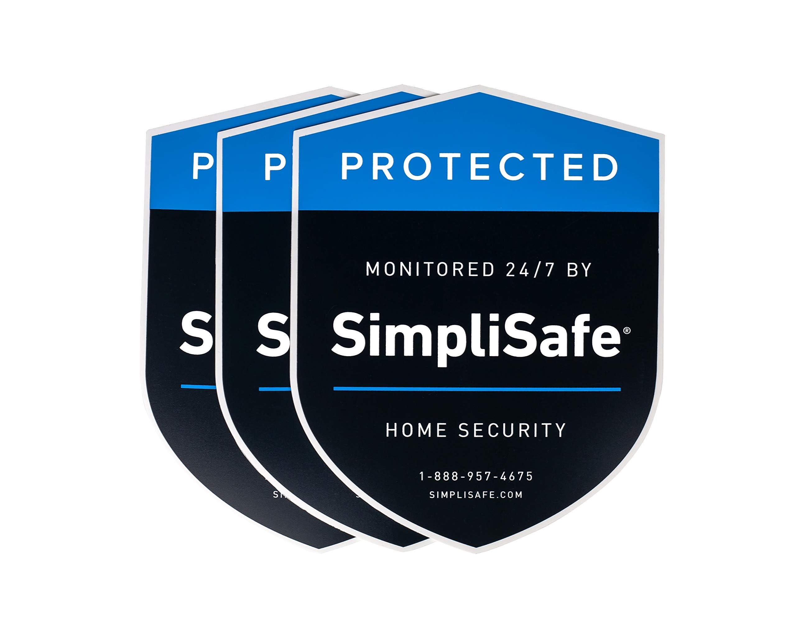 3 pcs Yard Sign plactic Shield Compatible for SimpliSafe Home Security System (28cm x 22.2 cm)