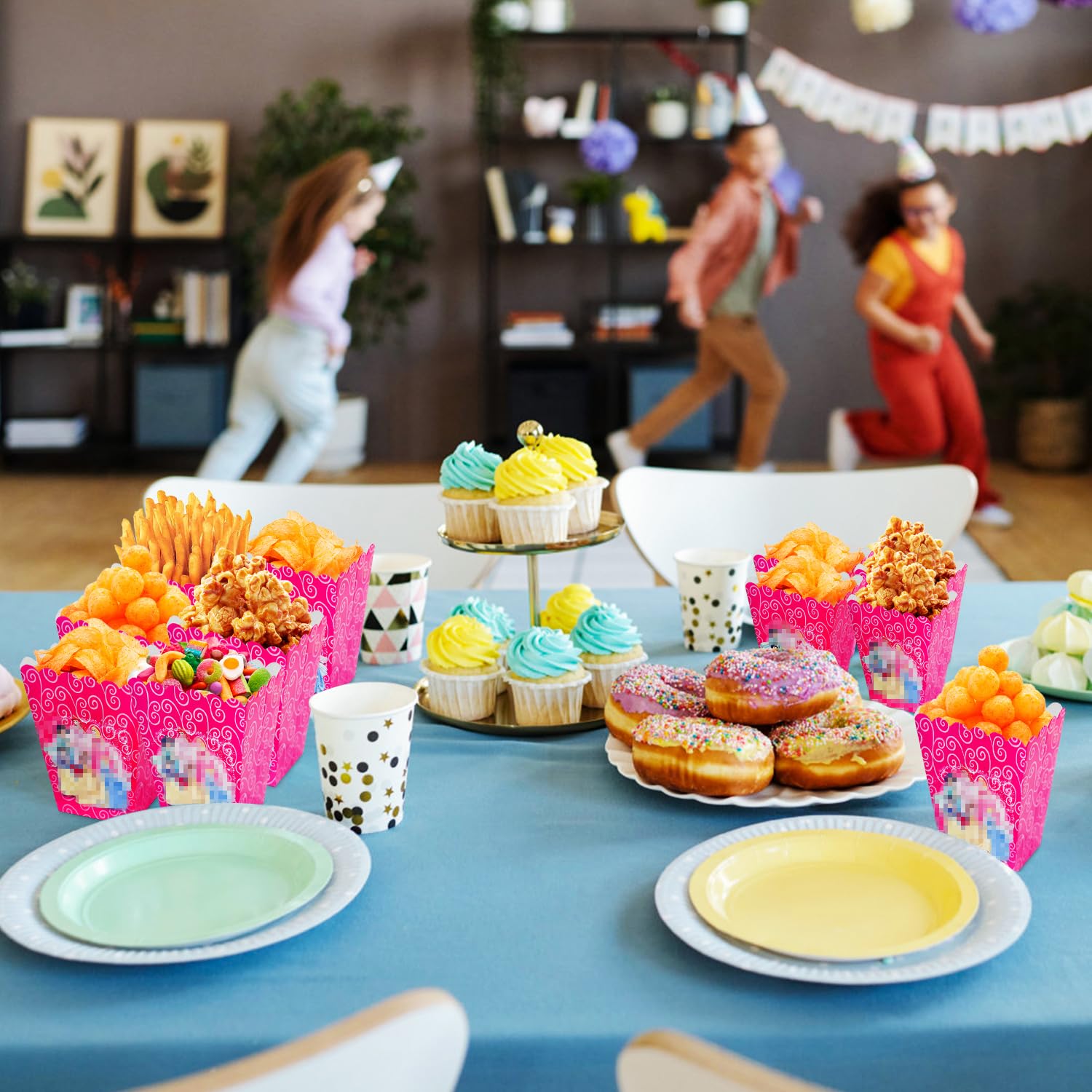 Scatole Per Popcorn Da 12 Pz - Scatole Snack Pieghevoli Per Feste, Cinema E Compleanni | Contenitori Caramelle - Foto 5