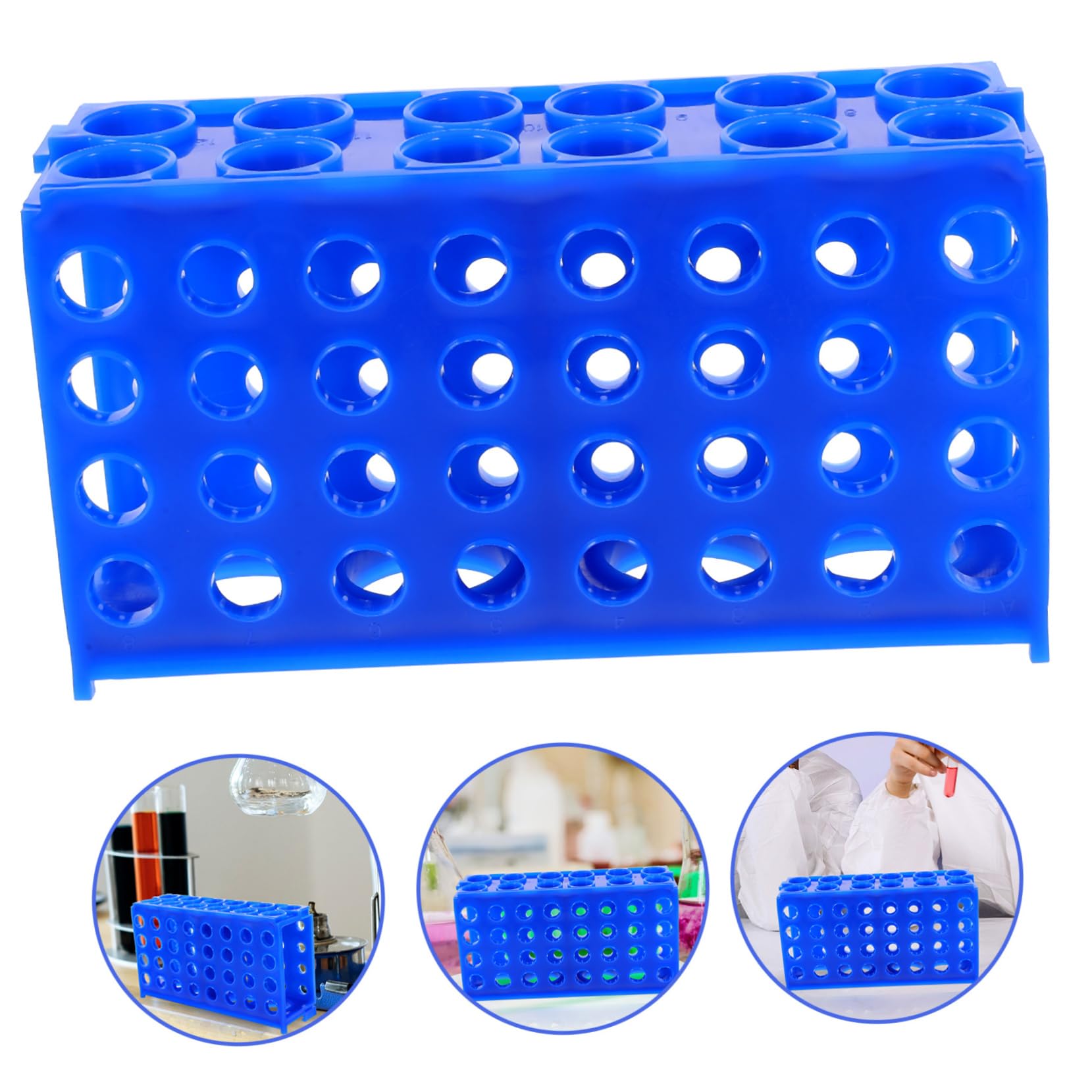 5stücke Test Tubes Holder Wiederverwendbarer Probenröhrenhalter Für Labore Organisator Für Reagenzgläser Und Probenröhren Stabiler Und Vielseitiger Aufbewahrungsständer Für