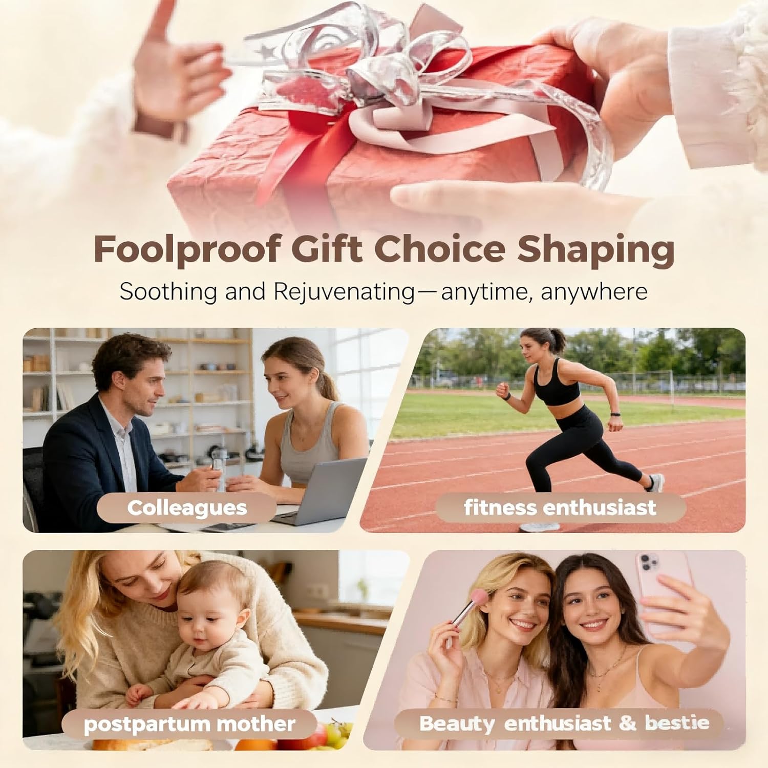 4-in-1 Body Sculpting Machine - Lymphatic Drainage Massager & Anit Cellulite Tool Help Skin Tightening & Reduce Stretch Marks, Firming Tool for Belly, Legs, Arms & Glutes - Improves Circulation