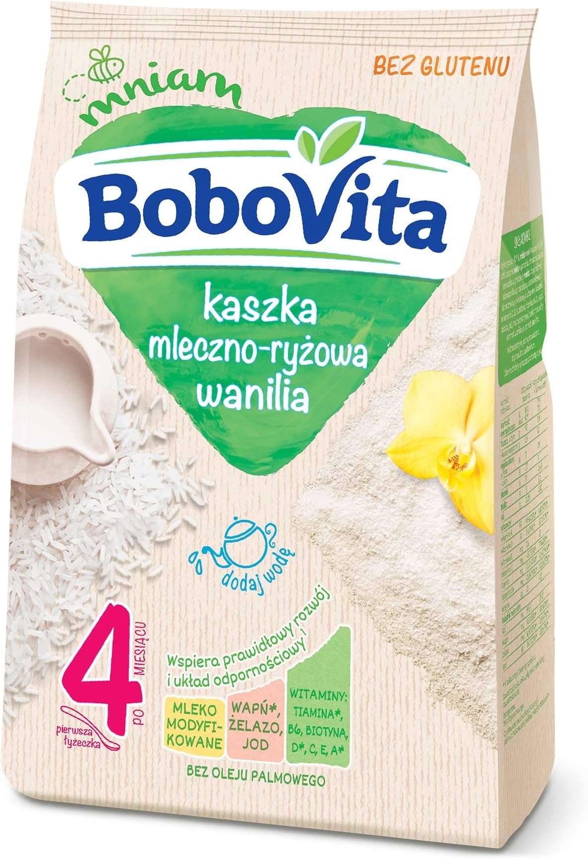 Bobovita Milk and Rice Gruel Vanilla for Babies (230g/8.1oz)
