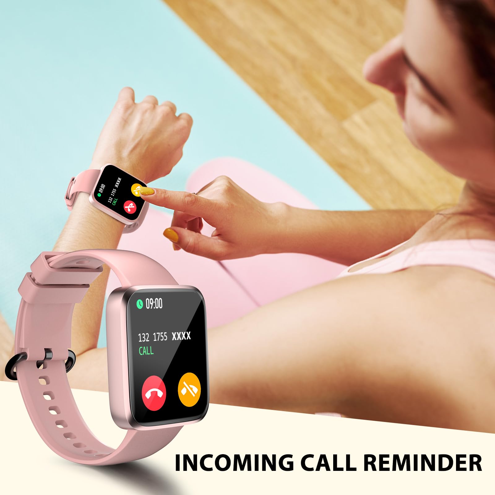 Smartwatch Uomo Donna, 1.71'' HD Orologio Fitness, 20+ Sportive Activity Fitness Tracker,Contacalorie/Passi/Distanza , IP68 Impermeabile/Sonno/SpO2/Cardiofrequenzimetro/Messaggi per Android iOS