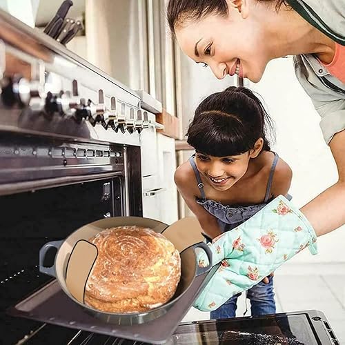 Miniatura 5 de Eslinga de pan de silicona para horno holandés, silicona de platino especialmente seleccionada, alfombrilla para hornear de 8.3 pulgadas, bandejas