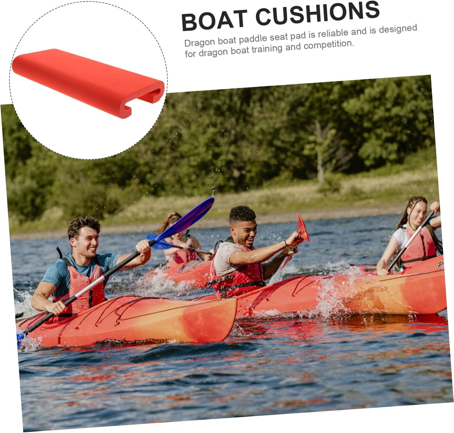 Dragon Boat Cushion Kayak Seat Cushion Dinghy Fishing Paddle Seat Kayaking Pad Dragon Boat Paddle Dragon