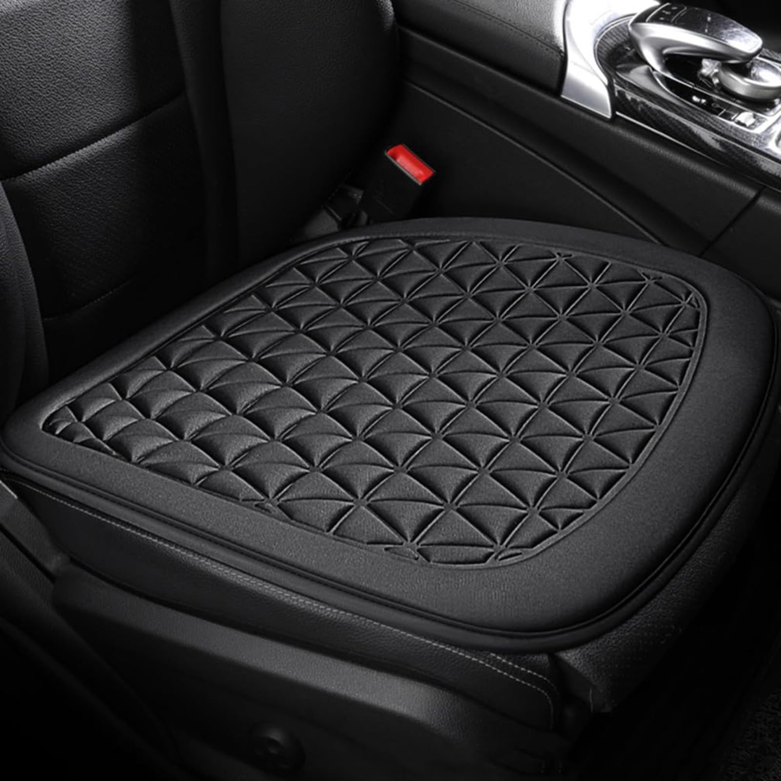 RWQZEOJO for BMW X3 X3M F97 G01 F25 E83 2014-2024 Car Seat Cushion, Breathable Car Front Seat Pad with Non-Slip Silicone Backing, Comfortable universal Car Seat Mat, 46x48cm,B