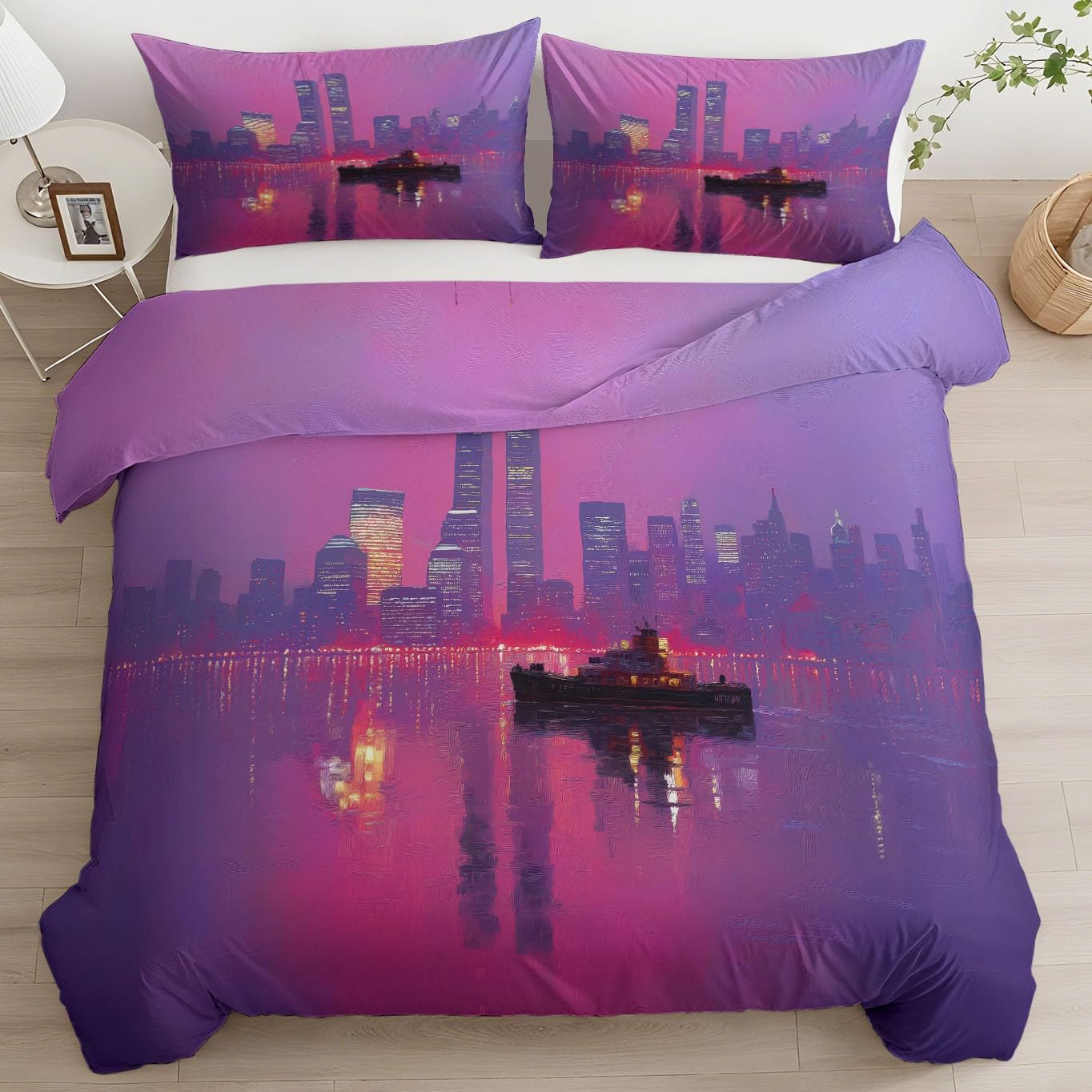 Housse de couette violette 90x190 pour créer un cocon d'évasion ado