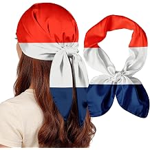 National Flag Head Scarf for Men and Women-27.5 Inch Like Silk Hair Fashion Scarf, Neck and Face Scarf Head Wrap