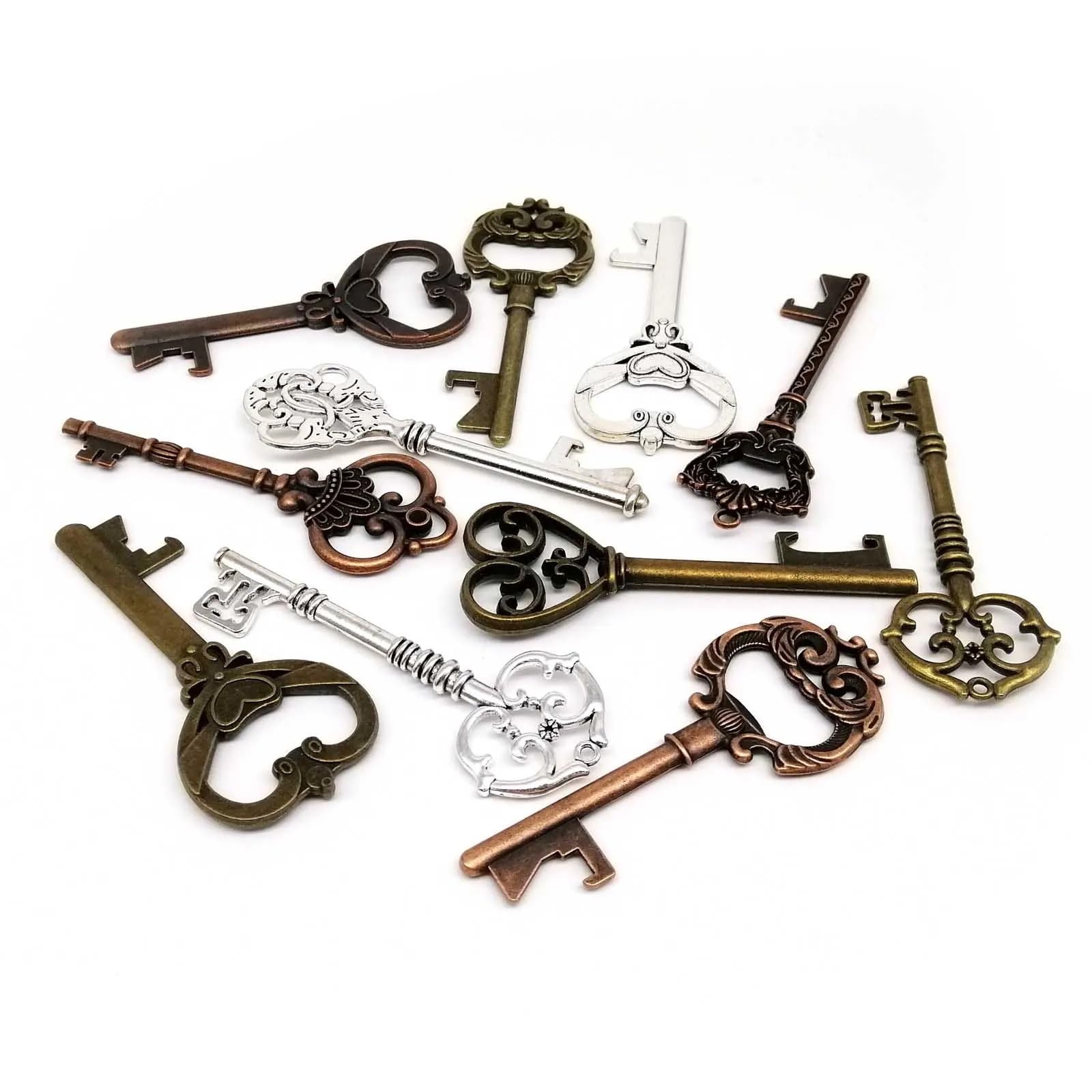 Clé steampunk en laiton grand format pour personnaliser vos bijoux rétro faits main