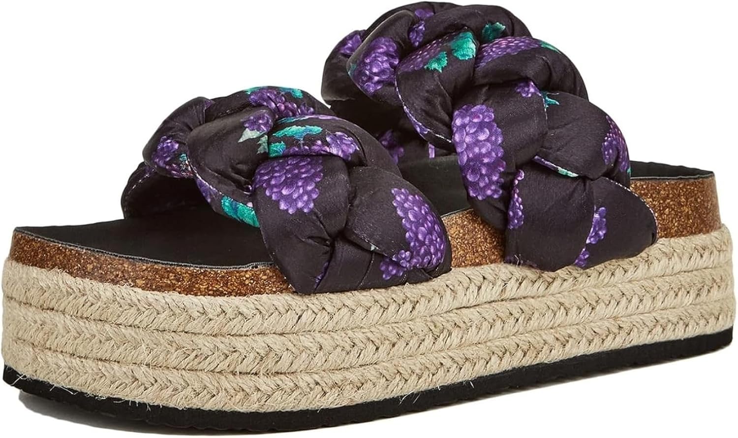 [NAWIN] 外出スリッパ 厚底 ビーサン ビーチサンダル レディース サボ プラットフォーム ジュート 編み込み コルク 欧米風