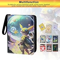 Vista 2 de Carpeta de tarjetas coleccionables de 9 bolsillos, 50 fundas desmontables, álbum de colección de tarjetas compatibles para tarjetas intercambiables