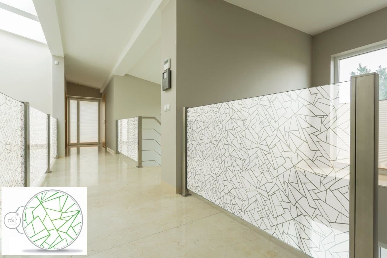 Off Beat Tiled Window Film - Meira A Self Adhesive, Decorative Privacy Window Film, Glass Sticker, Frosted Tiled Film 2mx100cm (40")