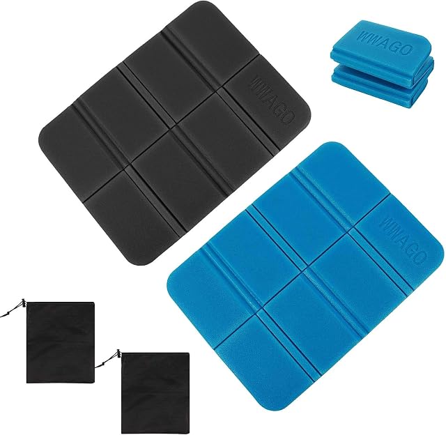Outdoor Foldable Cushion, Foam Sit Mat, Seat Pad for Camping Picnic Park Hiking, XPE Material Portable and Waterproof 2pcs