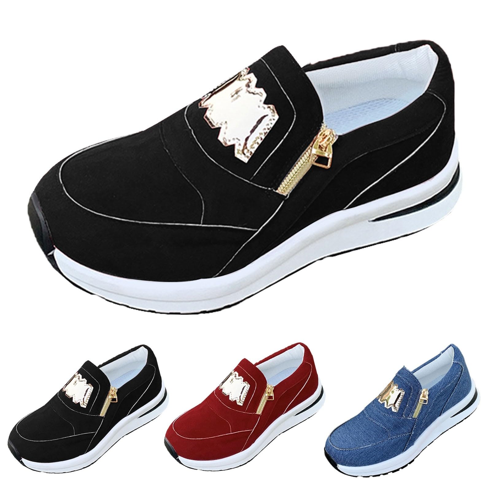 Zapatillas deportivas para mujer, ortopédicas, ligeras, informales