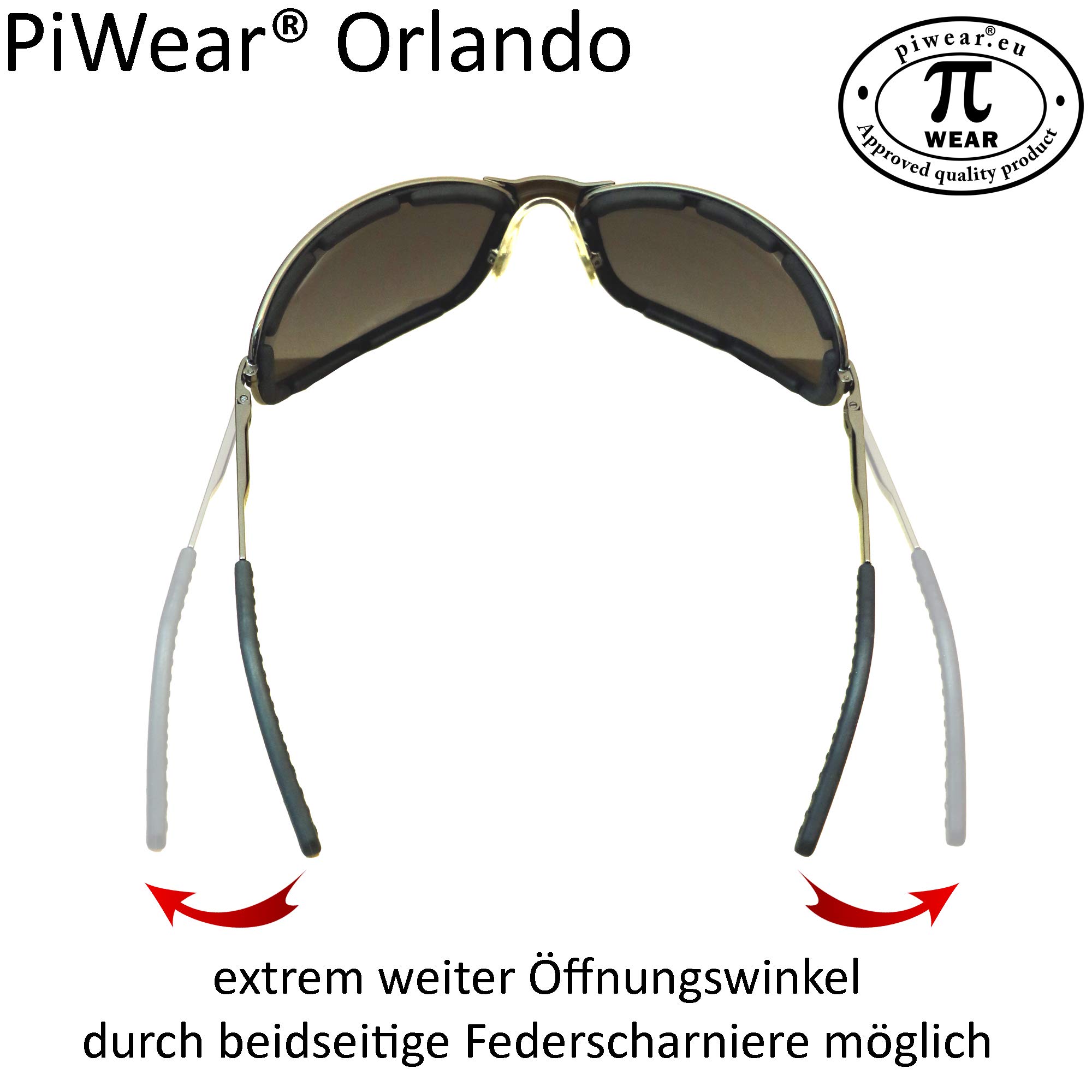 Lunettes de moto Piwear Orlando Gunmetal SM teintées