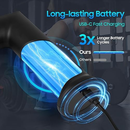 Miniatura 4 de Pistola de masaje - Mini pistola de masaje para masaje portátil de tejido profundo - Pistolas de masaje silenciosas para relajación muscular,