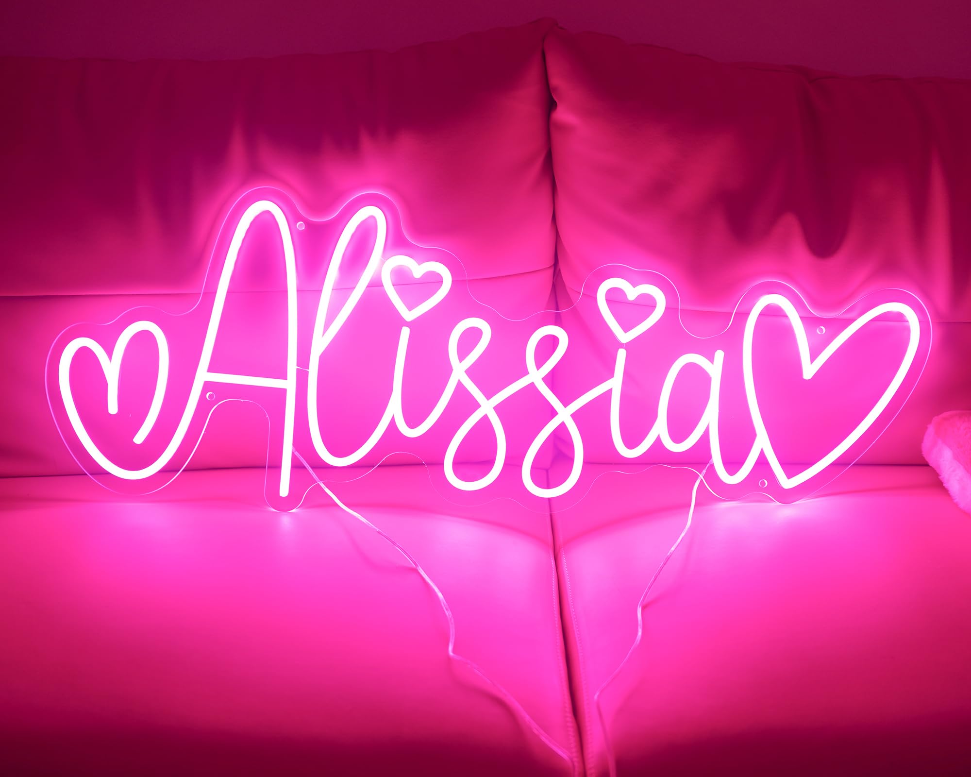 Custom Neon Signs for Wall Decor, Personalized Name Dimmable LED Neon Light Signs for Bedroom Birthday Bar Wedding Party Holiday Gift Christmas