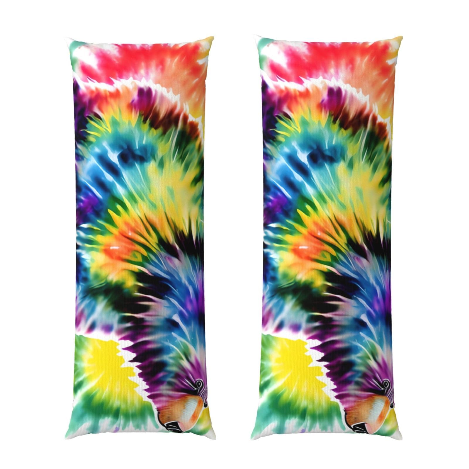 Housse de coussin ours dansant tie-dye longue et respirante pour canapé