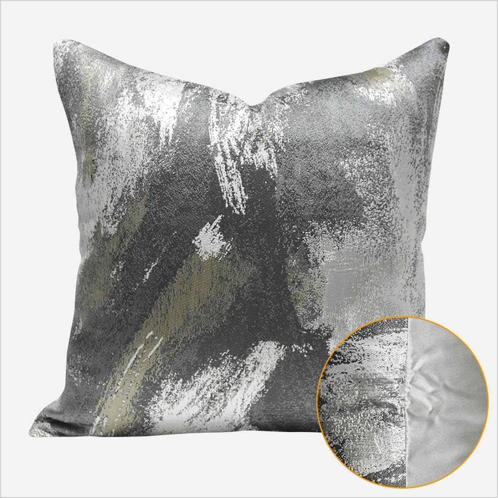 Taies d'oreiller salon moderne gris clair pour canapé confortable
