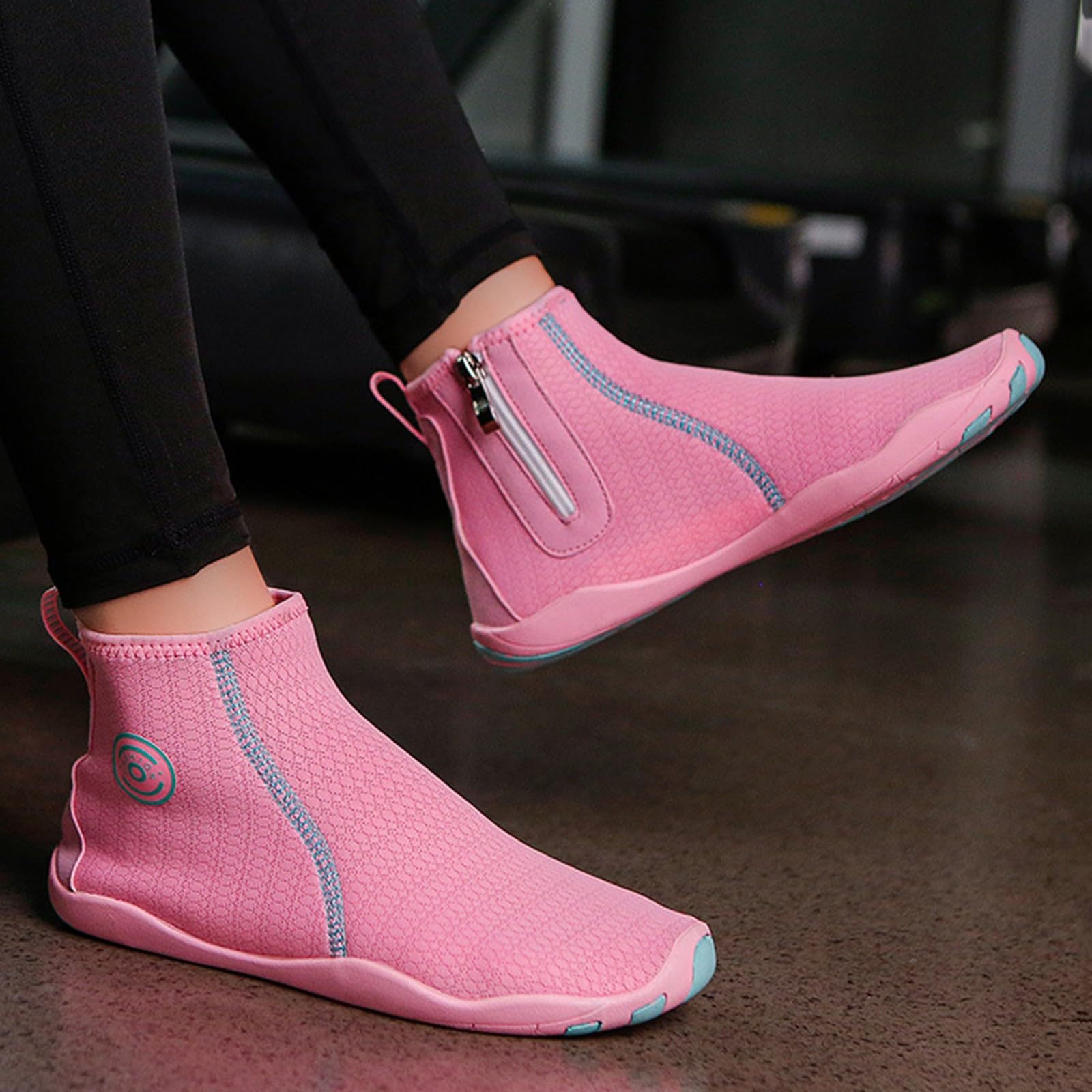 Leichte Wasserschuhe für Herren, atmungsaktiv, schnelltrocknend, Aqua-Socken für Strand, Schwimmen, Schnorcheln, Surfen, Yoga, athletisch, Barfuß, Wassertrainer, rose, 39 1/3 EU