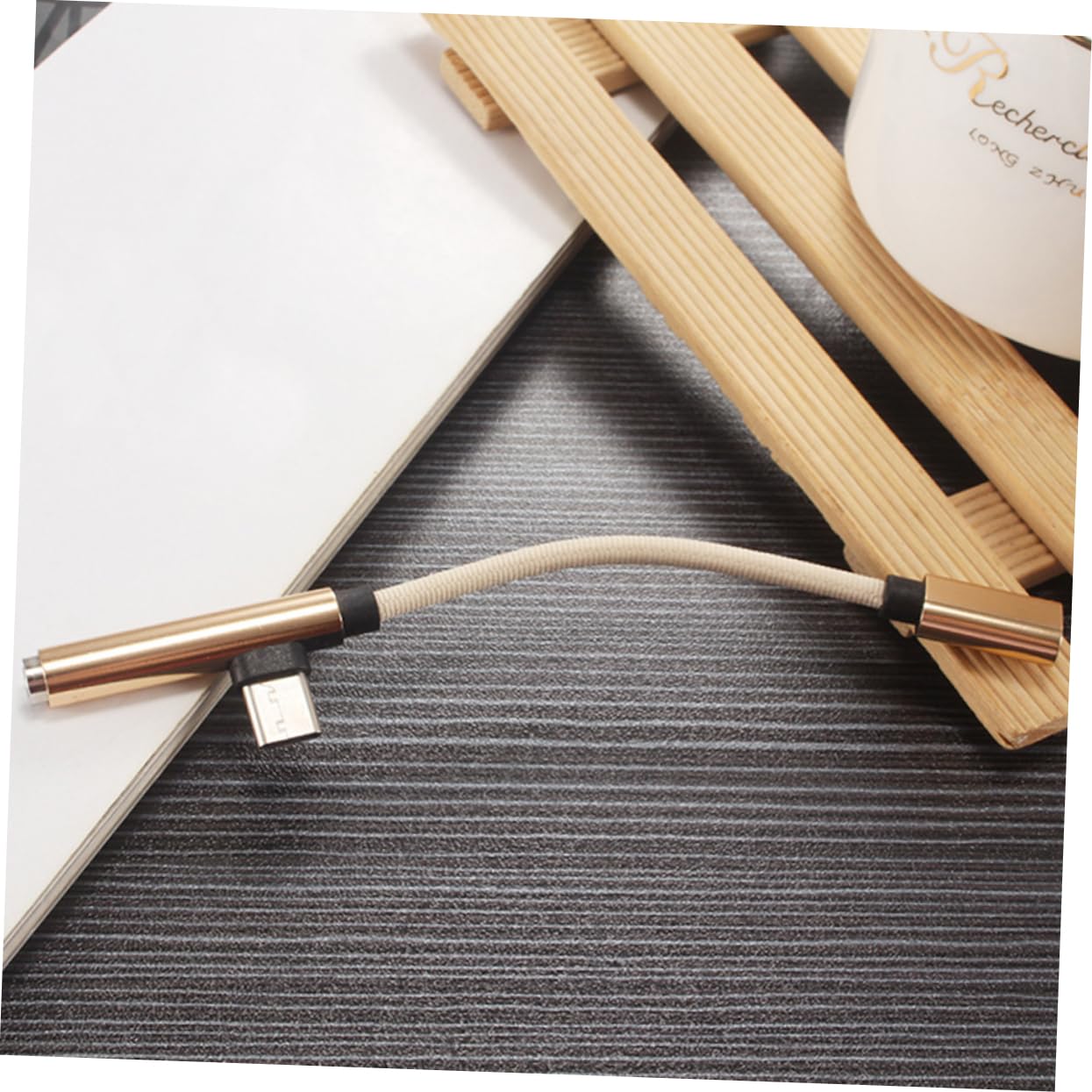 DOITOOL 3stücke Type-c Zu Kopfhörer Adapter Beige USB-c Audiokabel Für Smartphones Klinkenanschluss Und Robust Für Musik Und Anrufe