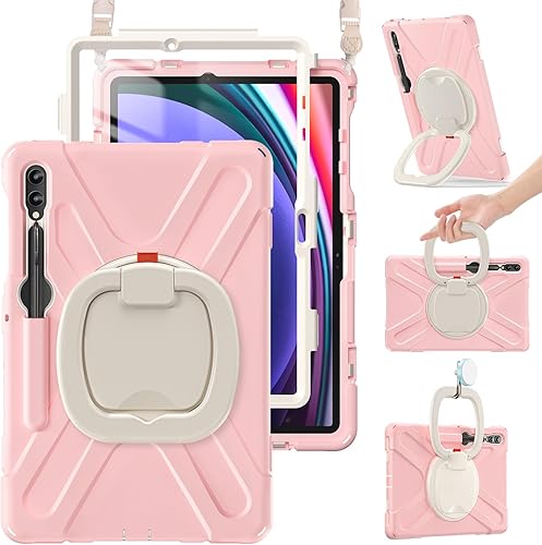 Miniatura 8 de BRAECN Funda para Samsung Galaxy Tab S9 FE+S9 Plus de 12.4 pulgadas 2023, funda de silicona resistente con soporte para S Pen y protector de